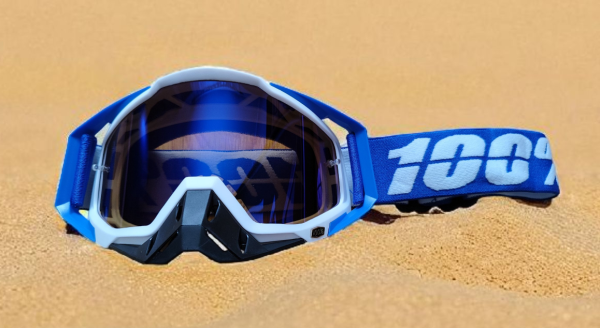 Захисні кросові-ендуро окуляри 100% для мотокросу(синій)