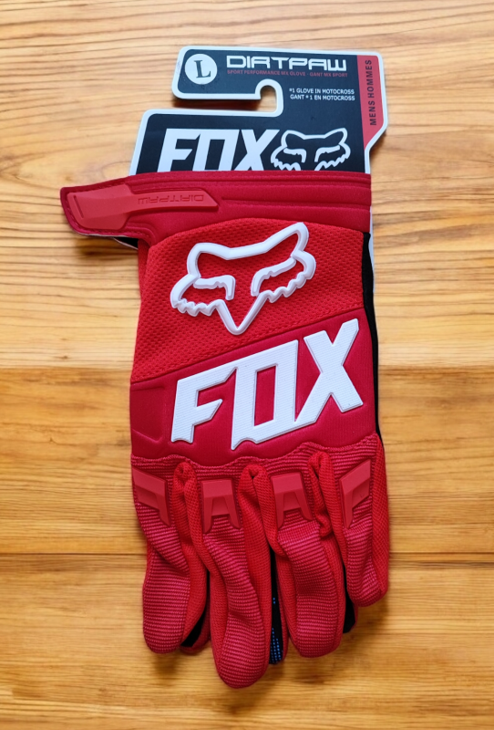 Мото/Вело квадро,ендуро,кросс перчатки Fox Dirtpaw(Червоний) M, L, XL
