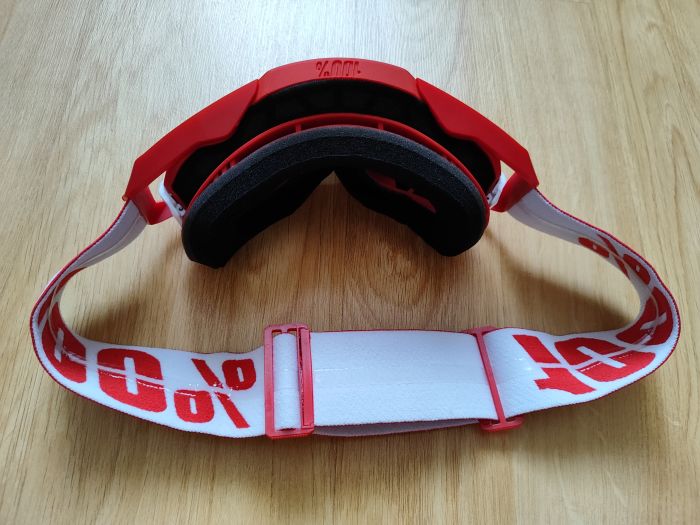 Мото окуляри 100% ARMEGA Goggle HiPER Red - Silver Mirror Lens