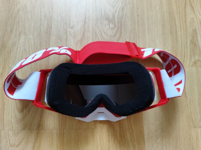 Мото окуляри 100% ARMEGA Goggle HiPER Red - Silver Mirror Lens