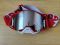 Мото окуляри 100% ARMEGA Goggle HiPER Red - Silver Mirror Lens