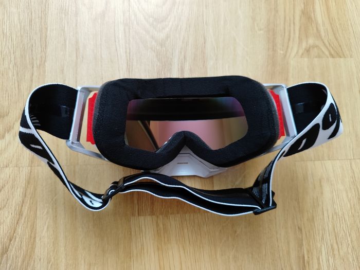 Мото окуляри 100% ARMEGA Goggle HiPER White - Silver Mirror Lens