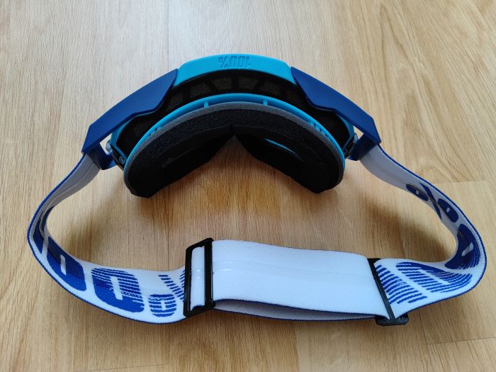 Мото окуляри 100% ARMEGA Goggle HiPER Blue - Silver Mirror Lens