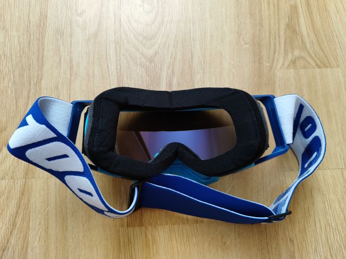 Мото окуляри 100% ARMEGA Goggle HiPER Blue - Silver Mirror Lens